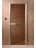 Дверь DOORWOOD Бронза прозрачная 2200*700 
