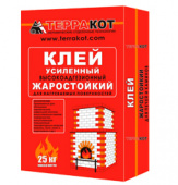 Клей жаростойкий усиленный «Терракот», 25 кг