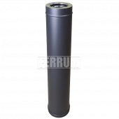 Сэндвич 1,0 м (430/0,8 мм + нерж / эмаль /600° черная) Ф115x200