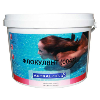 Флокулянт таблетки 100г.(0042), 5кг (Астрал 19717)