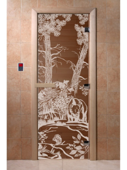 Дверь DOORWOOD Бронза МИШКИ 1900*700 DW00932
