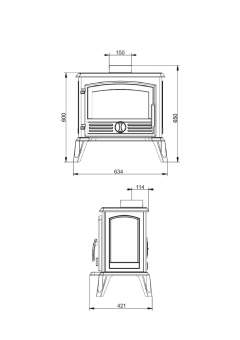 Печь-камин EVEREST F8